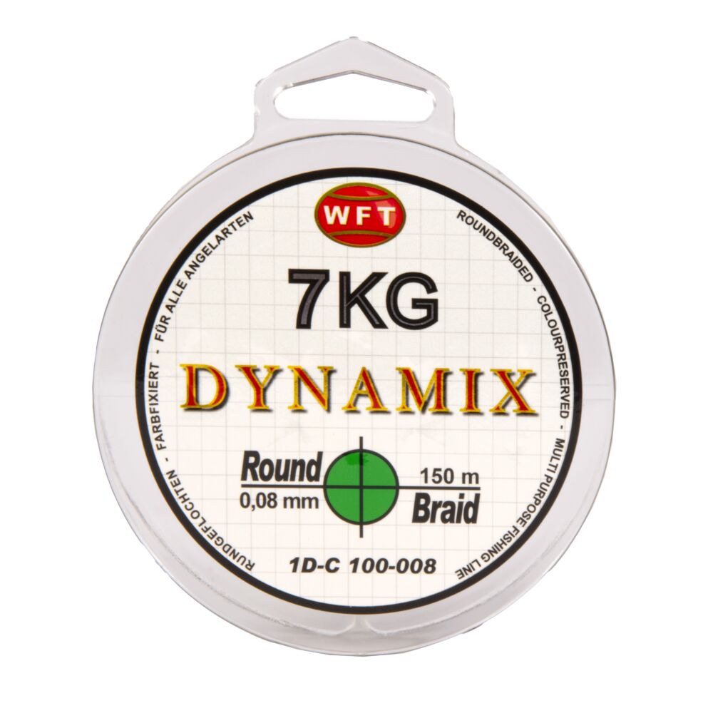 Плетеный шнур WFT Round Dynamix grün 7KG 150 m