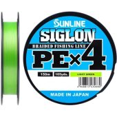 Шнур плетеный Sunline Siglon PE-4 150m/0.3/0.094mm/2.1kg салат.