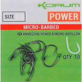 Крючки Korum Xpert Power Micro Barbed Hooks - Size 6 - 10шт Крючки Korum Xpert Power Micro Barbed Hooks - Size 6 - 10шт