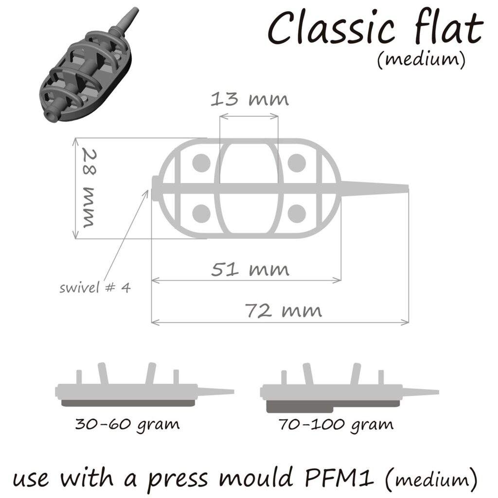 Кормушка ORANGE Classic Flat Method с вертлюгом № 4, 30 гр., в уп. 1 шт. Кормушка ORANGE Classic Flat Method с вертлюгом № 4, 30 гр., в уп. 1 шт.