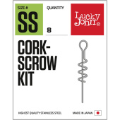 Спирали для крепл. силикон. Приманок Corkscrow Kit S 8шт. Спирали для крепл. силикон. Приманок Corkscrow Kit S 8шт.