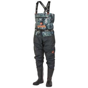 Полукомбинезон заброд. Norfin PILOT CAMO BOOTFOOT р.42-M с сапогами резина