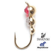 Мормышка вольф. Lucky John МУРАВЕЙ 2 с петел. и Swarovski 040мм/02
