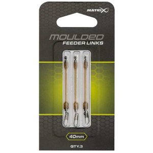 Поводки Matrix Moulded Feeder Link 40mm x3