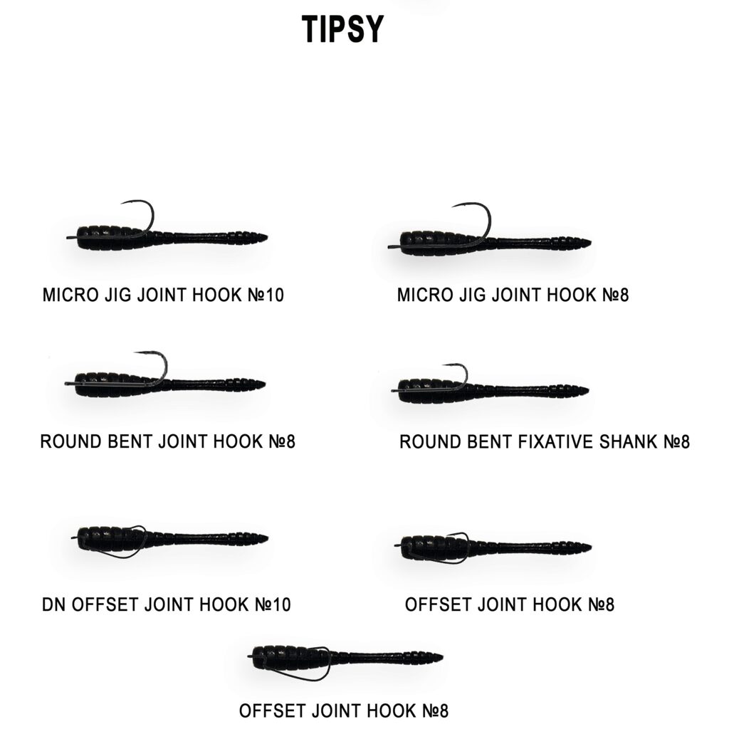 Силиконовые приманки TIPSY Crazy Fish 9-50-98-6 Силиконовые приманки TIPSY Crazy Fish 9-50-98-6