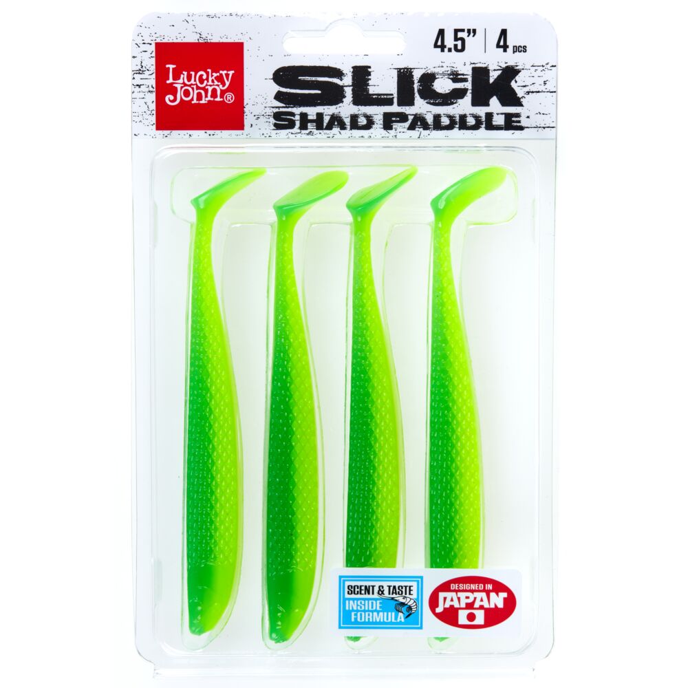 Виброхвосты LJ 3D Series SLICK SHAD PADDLE 4.5in (11.40)/PG33 4шт.