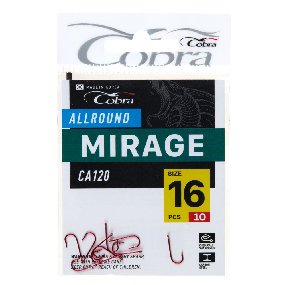 Крючки Cobra MIRAGE сер. CA120 разм. 016 10шт. (C137R)