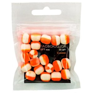 Насадка плавающая двухцветная LION BAITS Слива 10х7мм 20шт