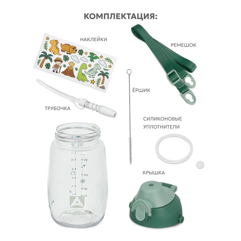 Бутылочка детская питьевая, тритановая (для напитков), тм 