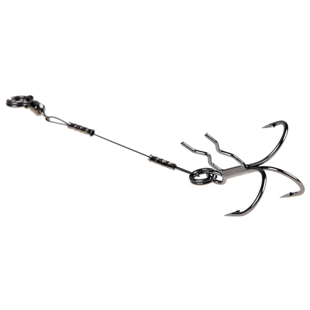 Поводки титан. LJ PELAGIC ASSIST d 0,4 мм, 5cm, оснащ. тройником оснащ. тройником разм.001 2шт.