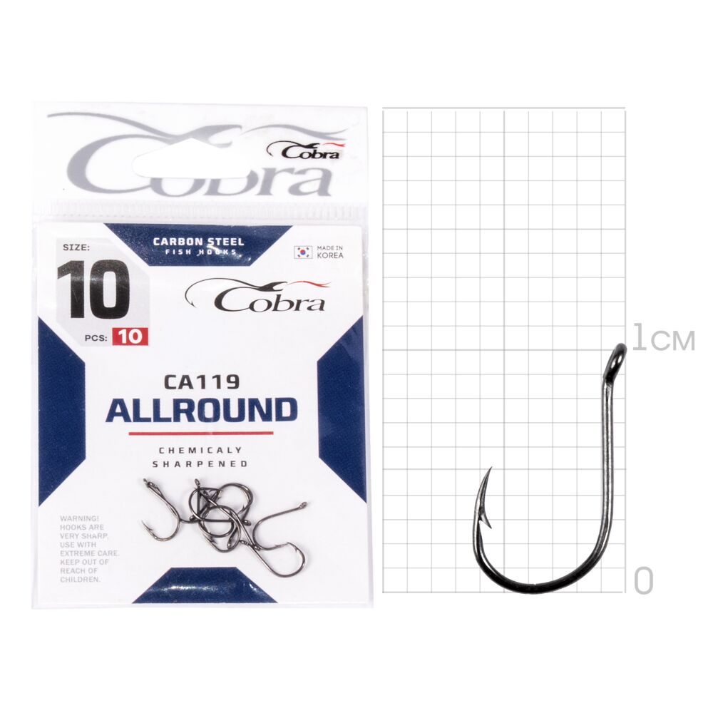 Крючки Cobra ALLROUND сер. CA119 Крючки Cobra ALLROUND сер. CA119