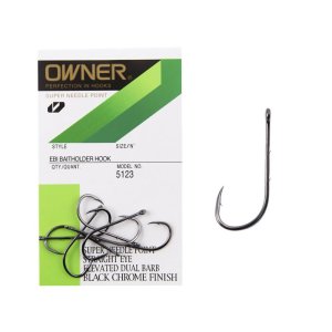 Крючки Owner EBI BAITHOLDER BLACK CHROME разм.08 9шт.