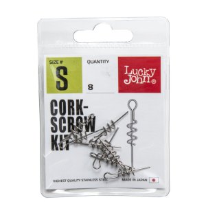 Спирали для крепл. силикон. Приманок Corkscrow Kit S 8шт.