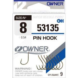 Одинарный крючок OWNER PIN HOOK №8 (9шт)