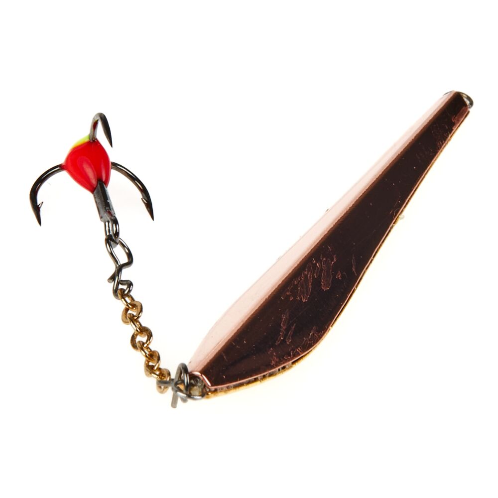 Блесна вертикал. зим. Lucky John DOUBLE BLADE с цеп. и тр. 55мм GC блистер Блесна вертикал. зим. Lucky John DOUBLE BLADE с цеп. и тр. 55мм GC блистер