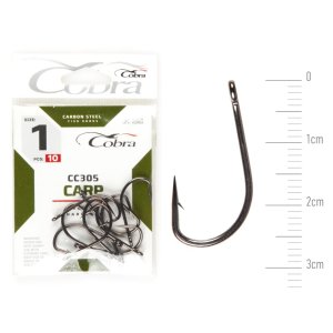 Крючки Cobra CARP KAYO HEAVY сер. CC305 разм. 001 10шт. (C1104NSB)
