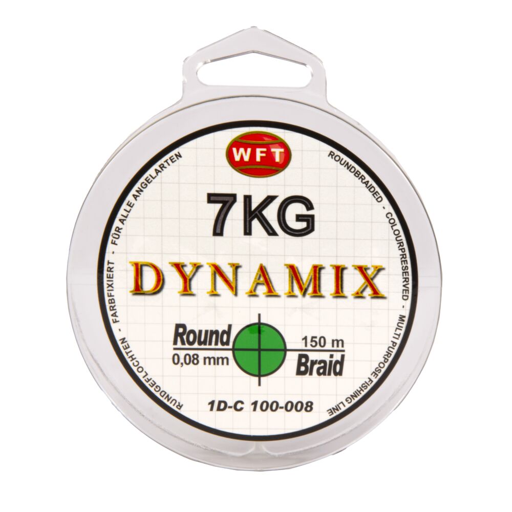 Плетеный шнур WFT Round Dynamix grün 7KG 150 m Плетеный шнур WFT Round Dynamix grün 7KG 150 m