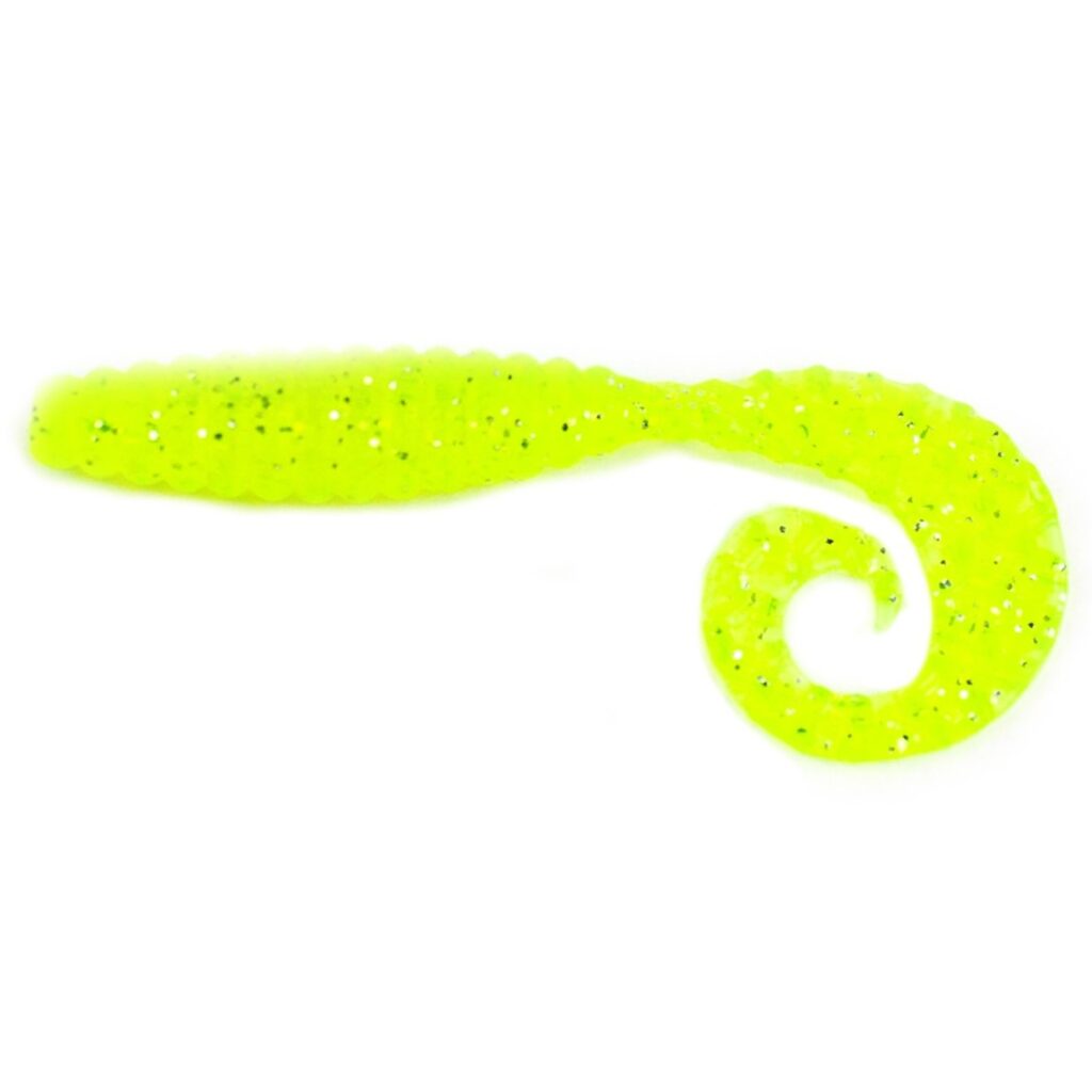 Приманка силиконовая съедобная Bait Breath CURLY GRUB 3.5"