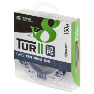 Леска плет. Feeder Concept Tur II х8 BRAID Dark Grey 150/012