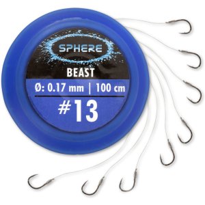 Крючки с поводком Browning Sphere Beast black nickel 2,05kg,4,50lbs Ø0,14mm 100cm 8pcs 0,23g