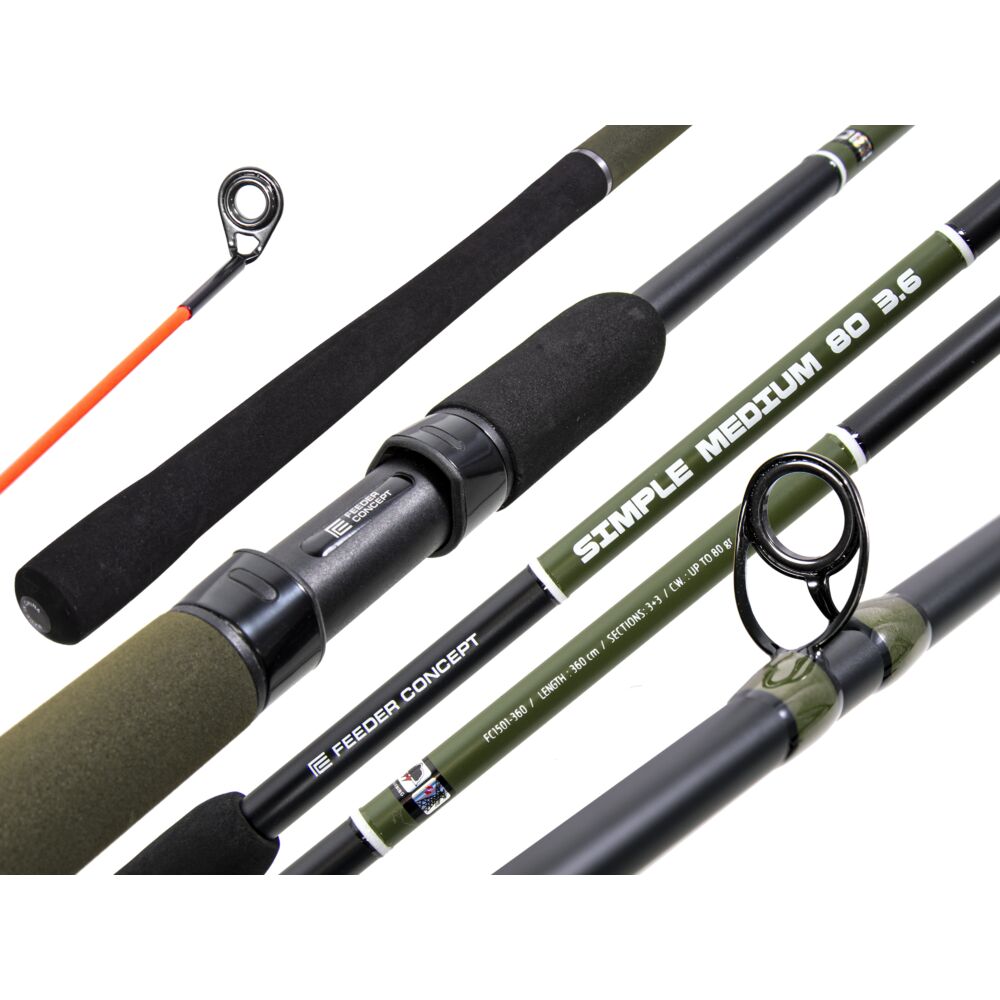 Удилище фидер. Feeder Concept Simple MEDIUM 080 3.60