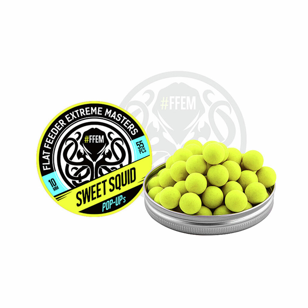 Насадочные бойлы FFEM Pop-Up Sweet Squid 10mm Насадочные бойлы FFEM Pop-Up Sweet Squid 10mm