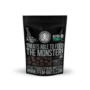 Бойлы тонущие растворимые (пылящие) FFEM Baits Soluble HNV-Boilies Tyson, 1 кг/ 22 мм