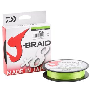 Плетеный шнур Daiwa J-Braid X8 0.06mm-150m chartr.