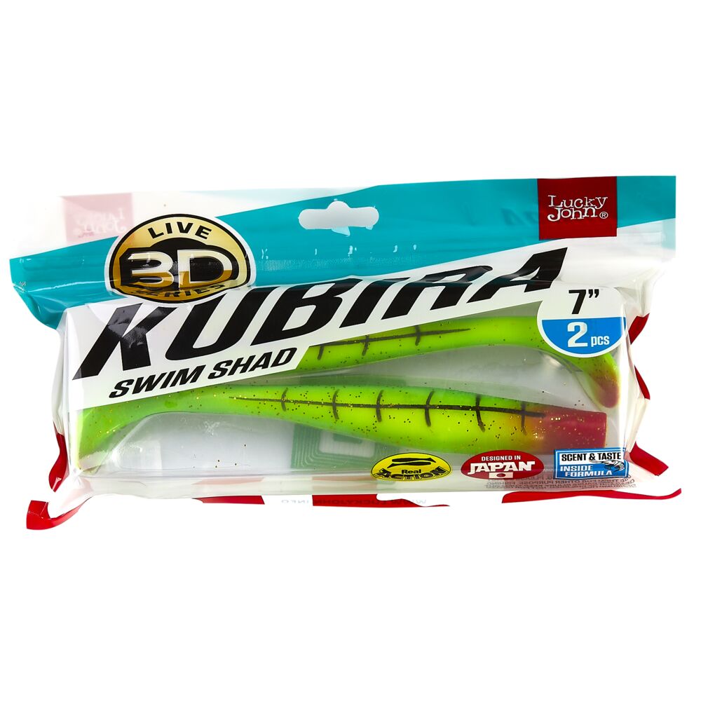 Виброхвосты LJ 3D Series KUBIRA SWIM SHAD 7,0in(15,00)/PG15 2шт.
