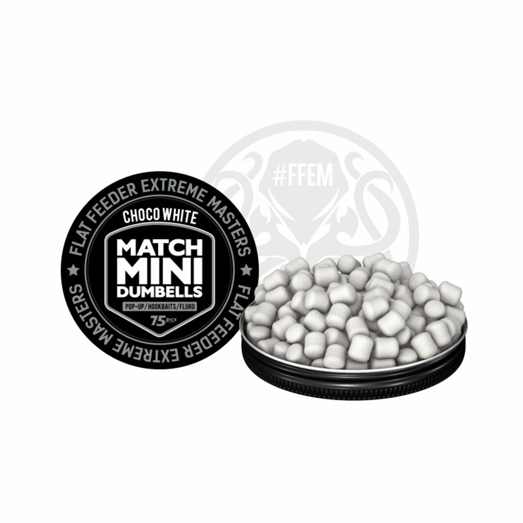 Насадочные бойлы FFEM Pop-Up Match Mini Choco White 7x10mm Насадочные бойлы FFEM Pop-Up Match Mini Choco White 7x10mm