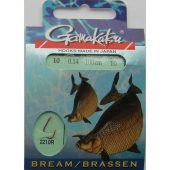 Крючки рыболовные с поводком Gamakatsu BOOKLET BREAM 2210R 