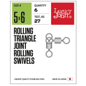Вертлюги трехстор. LJ Pro Series CROSSLINE SWIVEL 22 014 10шт. Вертлюги трехстор. LJ Pro Series CROSSLINE SWIVEL 22 014 10шт.