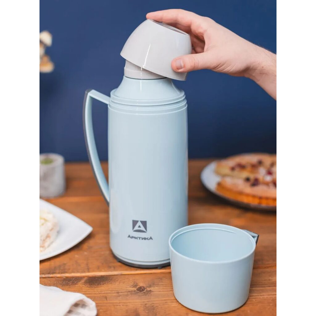 Термос бытовой, вакуумный, со стеклянной колбой тм 