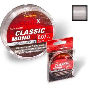 Леска моно Browning 0,10mm Cenex Classic Mono 100m 1,00kg,2,20lbs braun