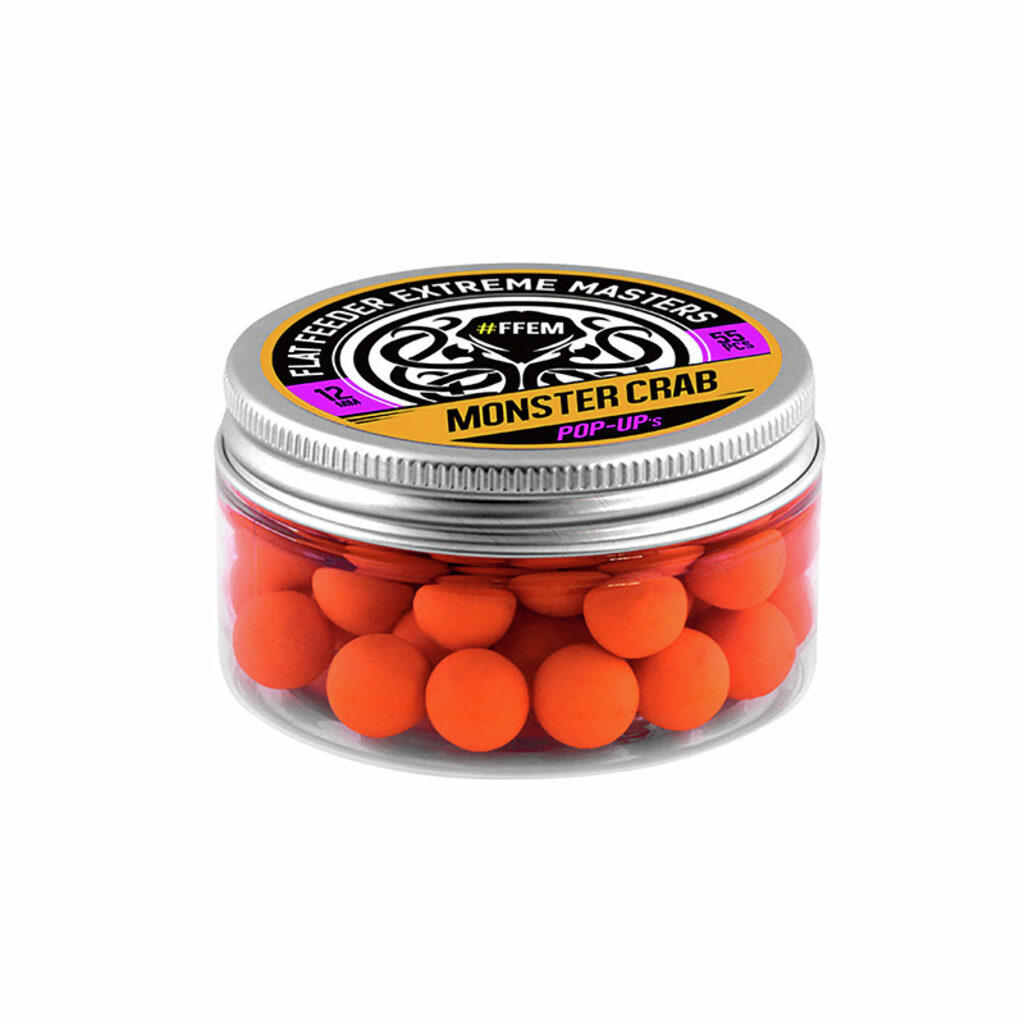 Насадочные бойлы FFEM Pop-Up Monster Crab 12mm Насадочные бойлы FFEM Pop-Up Monster Crab 12mm