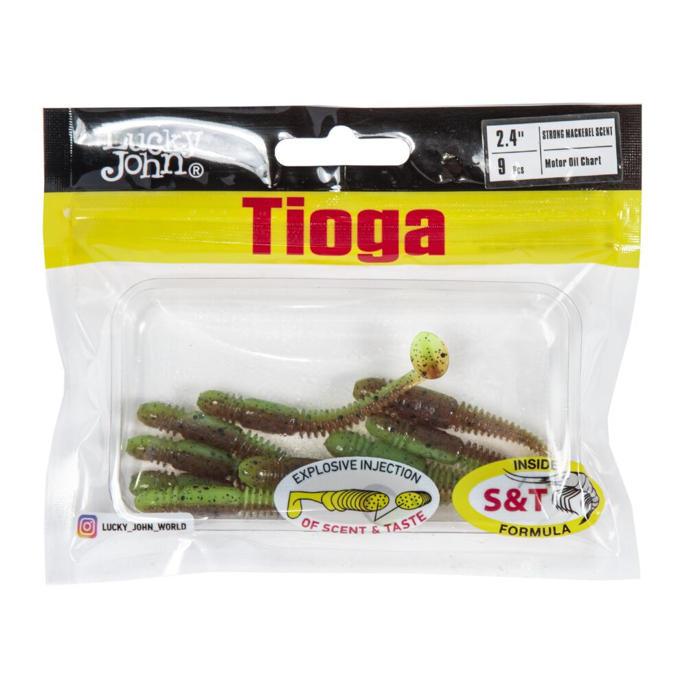 Виброхвосты съедоб. искусст. LJ Pro Series TIOGA 2.4in (06.20)/Z15 9шт.