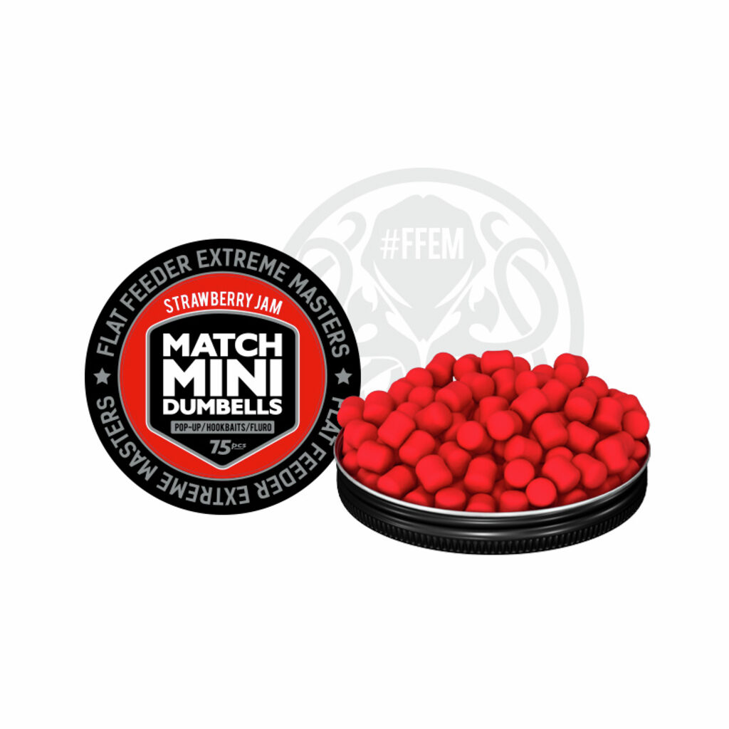 Насадочные бойлы FFEM Pop-Up Match Mini Strawberry Jam 7x10mm Насадочные бойлы FFEM Pop-Up Match Mini Strawberry Jam 7x10mm