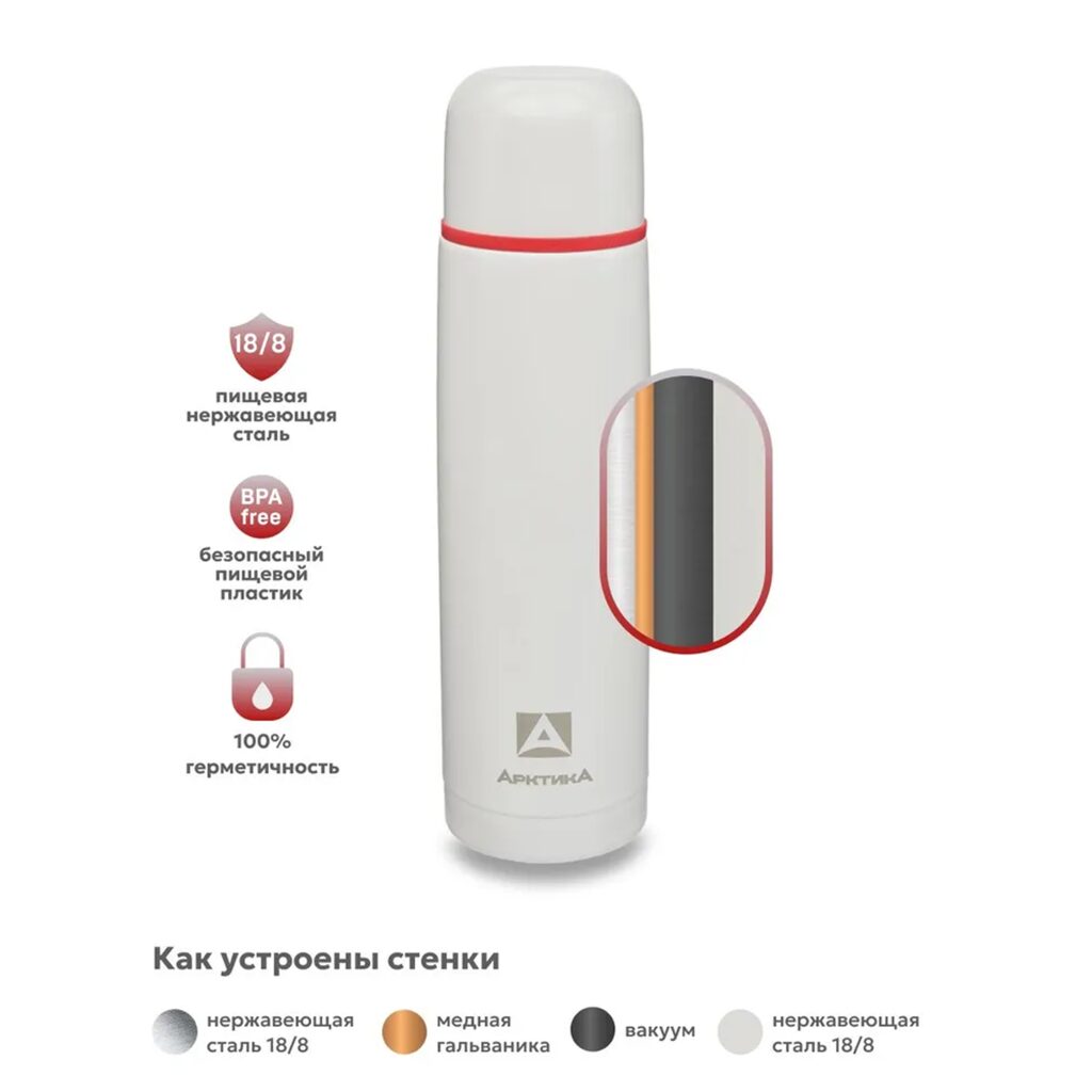 Термос бытовой, вакуумный, питьевой тм 