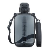 Бутылка тритановая арт. 724-750, 750 мл, графит, с регулируемым ремешком