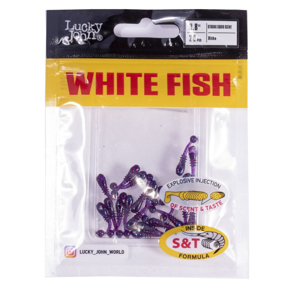 Слаги съедобные искусственные LJ Pro Series WHITE FISH 0,8in (02.00)/S63 20шт.