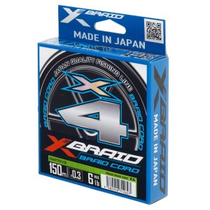 Шнур плетеный YGK X-BRAID BRAID CORD X4 150m-0.3/0,094 mm 6lb