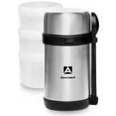 Термос вакуумный, бытовой, с 3-мя контейнерами тм 