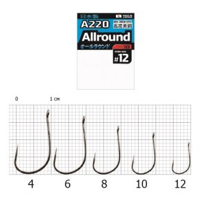 Крючки Cobra Pro AIIROUND сер.A220 разм.004 10шт.
