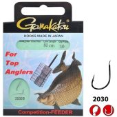 Крючки рыболовные с поводком Gamakatsu 2030B 12 Feeder Strong 80cm (10 шт)