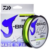 Плетеный шнур Daiwa J-Braid X4E 0,21mm yellow