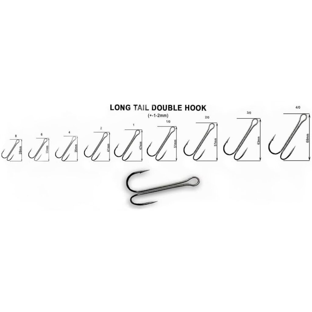 Крючок Двойник Long Tail Double Hook 1 4шт. Крючок Двойник Long Tail Double Hook 1 4шт.