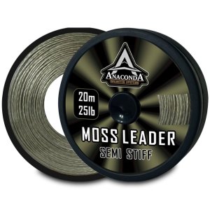 Поводковый материал ANACONDA Semi Stiff Moss Leader 20m/25lb