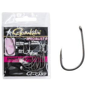 Крючки рыболовные Gamakatsu G-CARP SPECIALIST R HOOKS GREY 