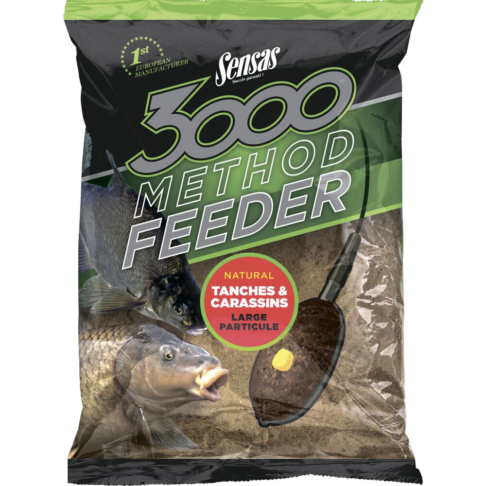 Прикормка Sensas 3000 METHOD FEEDER Tench&Crucian Carp 1кг Прикормка Sensas 3000 METHOD FEEDER Tench&Crucian Carp 1кг