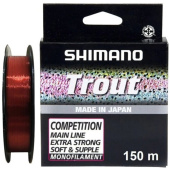 Леска рыболовная Shimano Trout Competition 150m 0.14mm 1.7kg Red